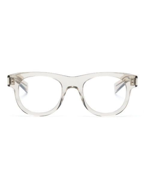 transparent round-frame glasses by SAINT LAURENT