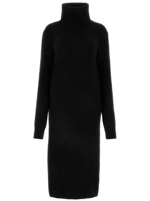 turtleneck ribbed dress by SAINT LAURENT