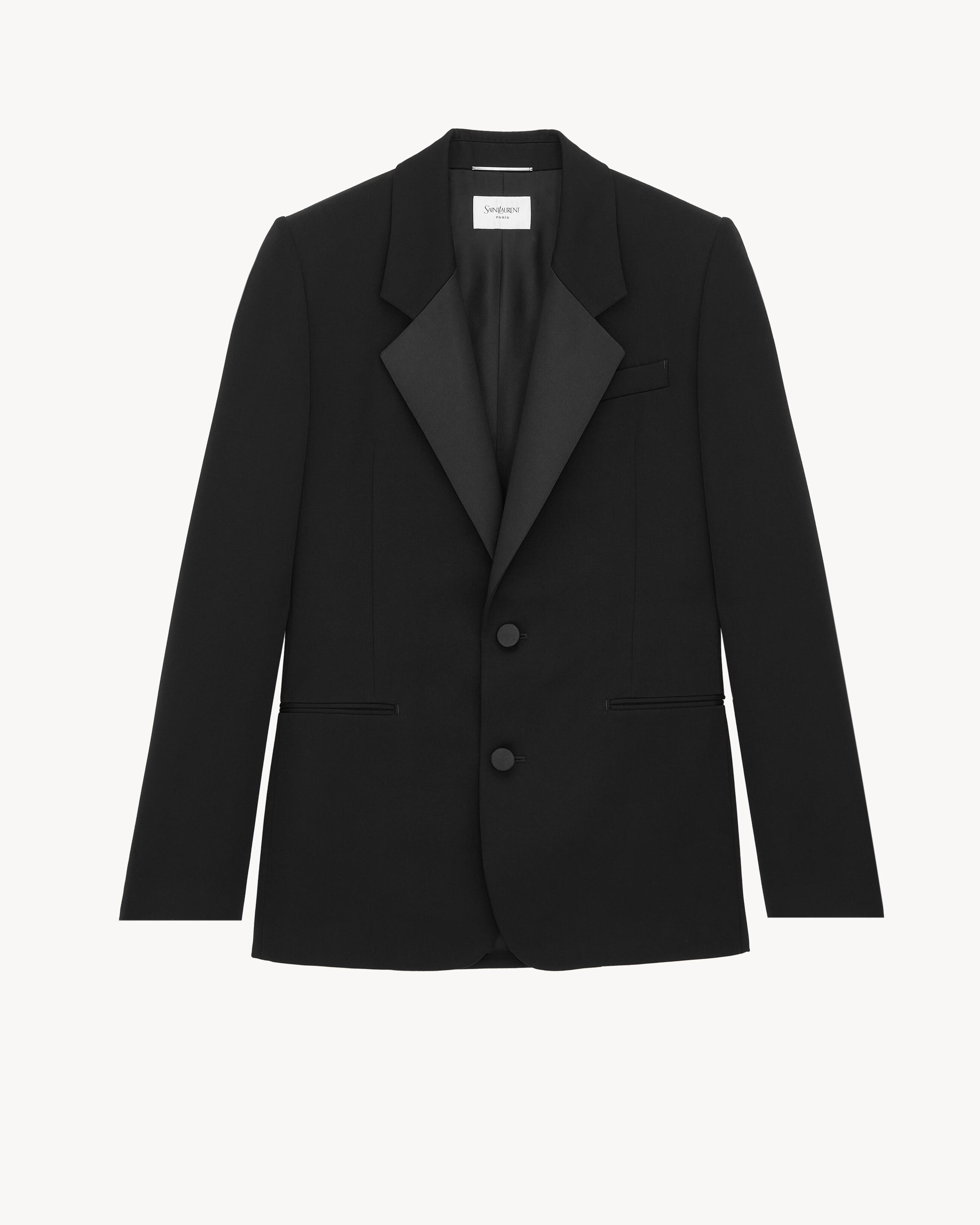 tuxedo jacket in grain de poudre by SAINT LAURENT