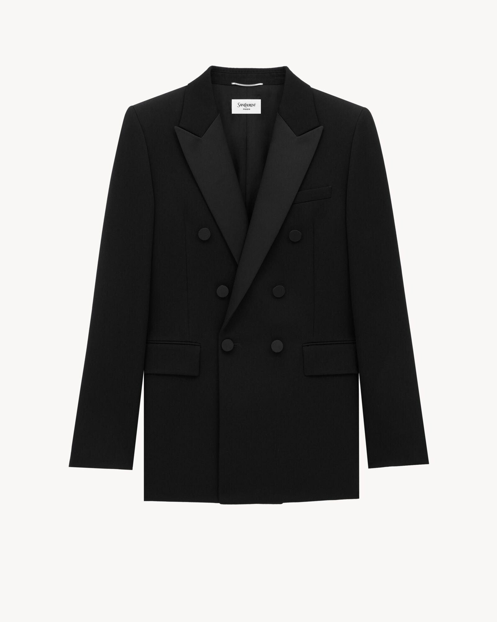 tuxedo jacket in grain de poudre by SAINT LAURENT