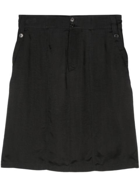 twill-weave mini skirt by SAINT LAURENT