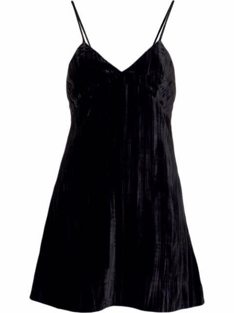 velvet mini dress by SAINT LAURENT