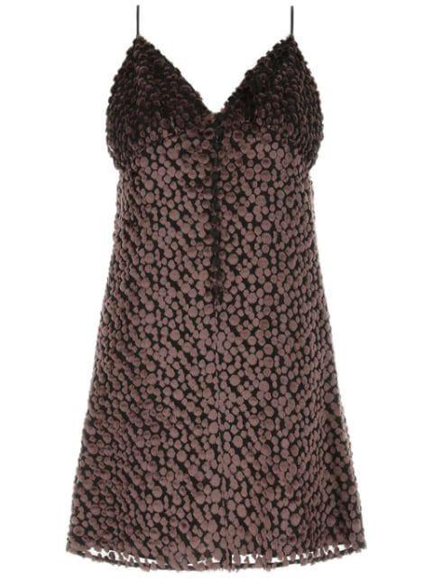 velvet mini dress by SAINT LAURENT