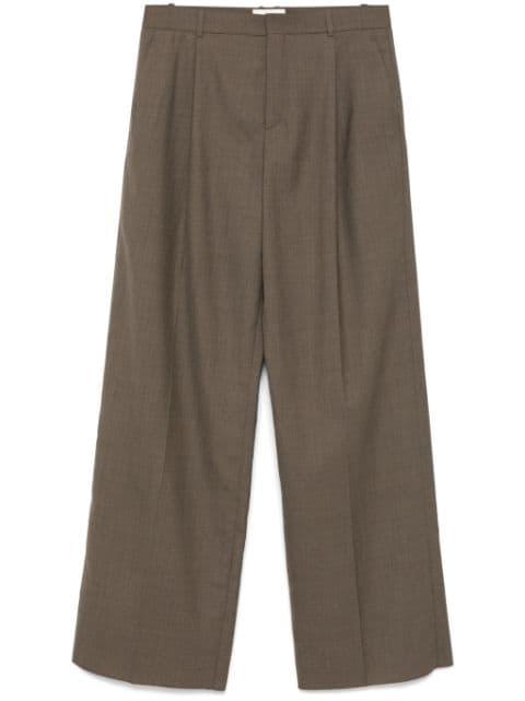 wide-leg wool trousers by SAINT LAURENT