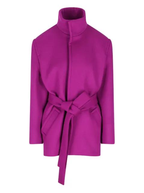 wool belted coat by SAINT LAURENT