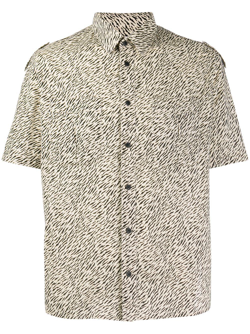 zebra print shirt by SAINT LAURENT