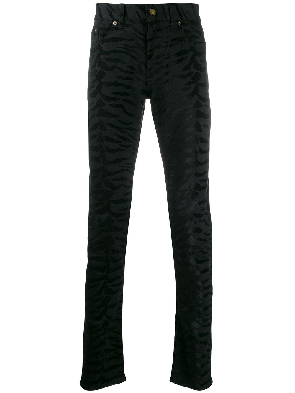zebra printed skinny jeans by SAINT LAURENT