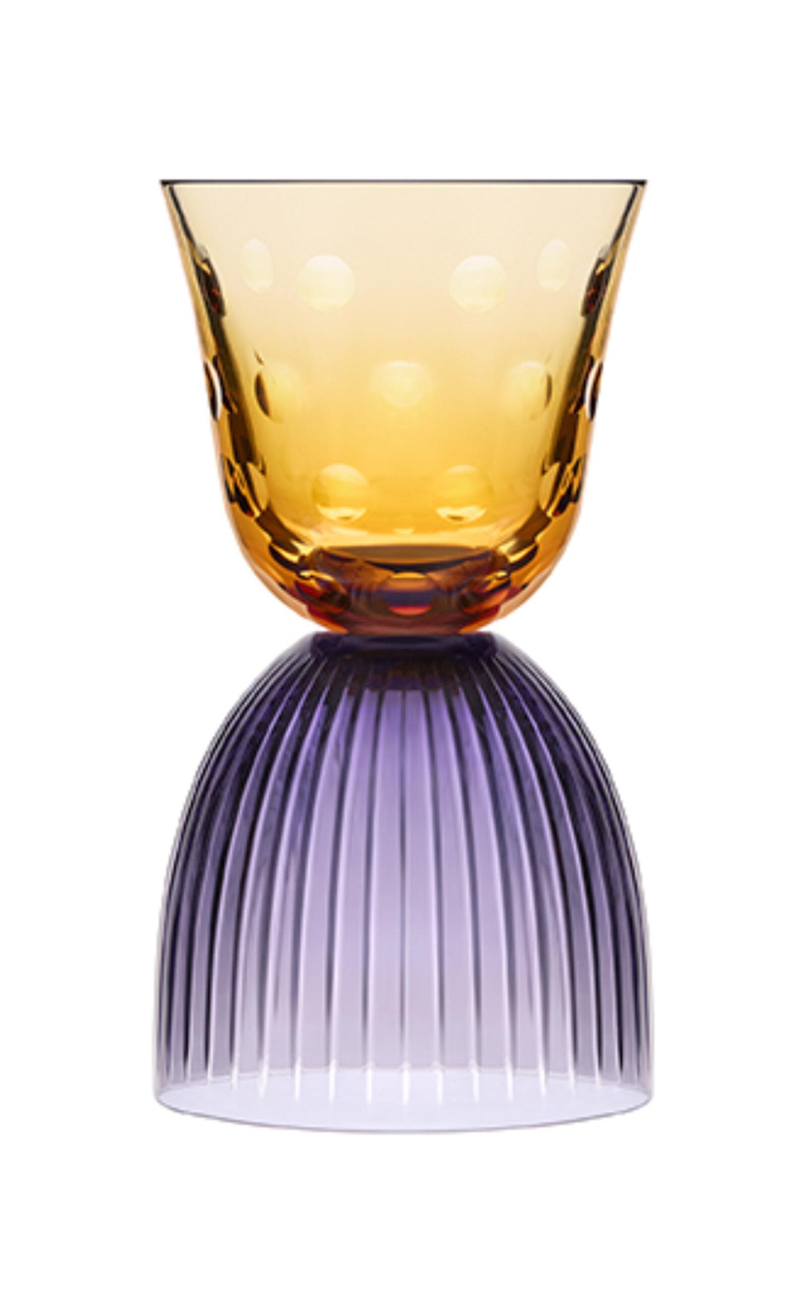 Saint-Louis - Les Endiables Bubbles Violet Ambre Glass - Multi - Moda Operandi by SAINT-LOUIS