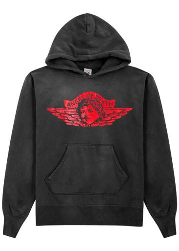 Angel of Death printed hoodied cotton sweatshirt by SAINT MXXXXXX