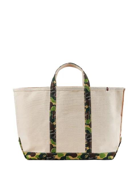 Bathing Ape® camouflage-print canvas tote bag by SAINT MXXXXXX