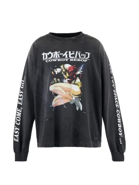 Cowboy Bebop graphic-print long-sleeve T-shirt by SAINT MXXXXXX