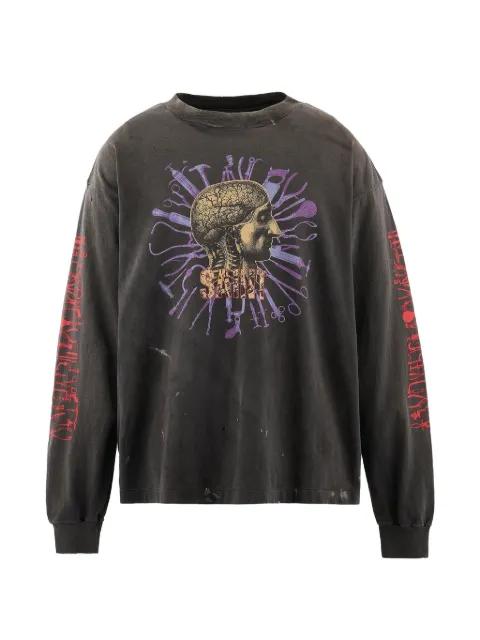 Head graphic-print sweatshirt by SAINT MXXXXXX