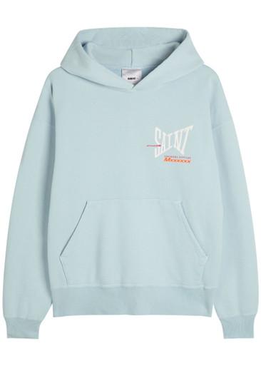 Hooded logo-print cotton sweatshirt by SAINT MXXXXXX