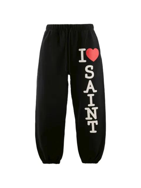 I Love Saint track pants by SAINT MXXXXXX