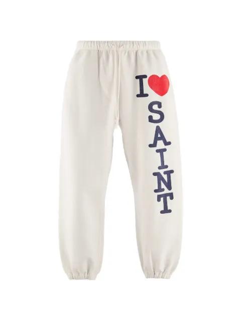 I Love Saint track pants by SAINT MXXXXXX