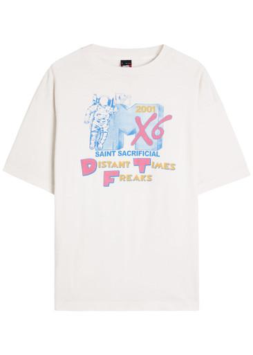MTV printed cotton T-shirt by SAINT MXXXXXX