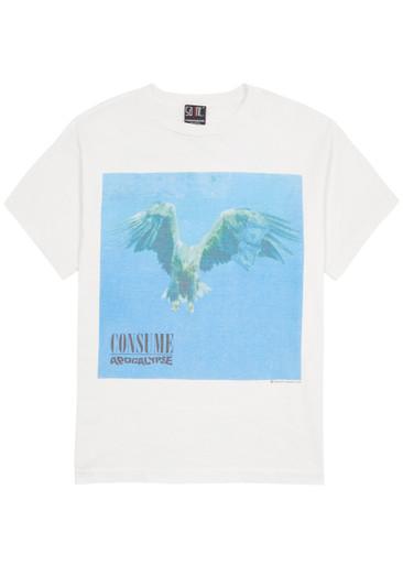 Nightmare printed cotton T-shirt by SAINT MXXXXXX