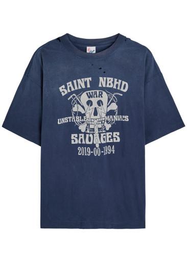 Saint NBHD printed cotton T-shirt by SAINT MXXXXXX