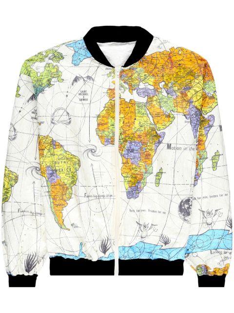 World Map bomber jacket by SAINT MXXXXXX