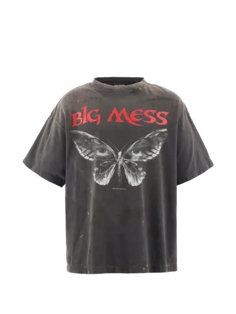 butterfly-print T-shirt by SAINT MXXXXXX
