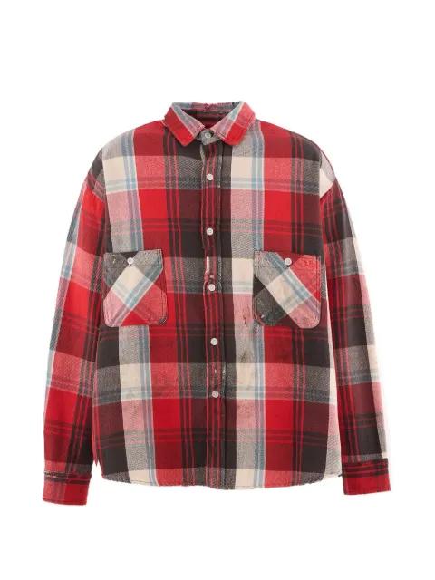 checked pocket shirt by SAINT MXXXXXX
