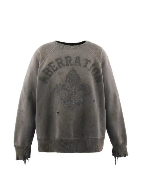 distressed graphic sweater by SAINT MXXXXXX