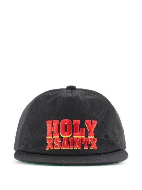 embroidered flat-peak cap by SAINT MXXXXXX