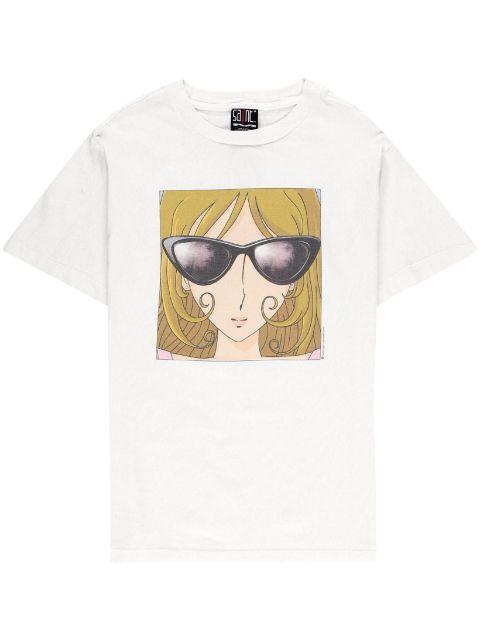 graphic-print cotton T-Shirt by SAINT MXXXXXX