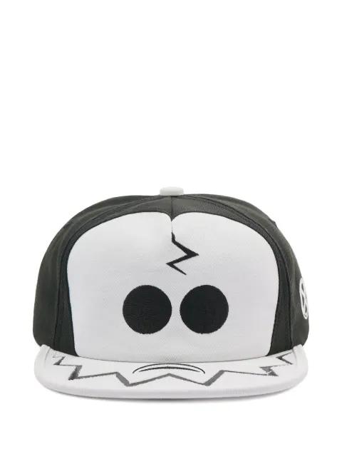 graphic-print embroidered-logo cap by SAINT MXXXXXX