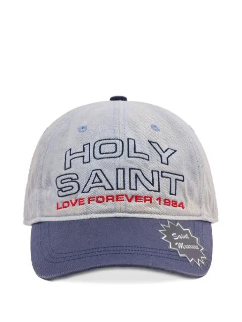 lettering-embroidery baseball cap by SAINT MXXXXXX