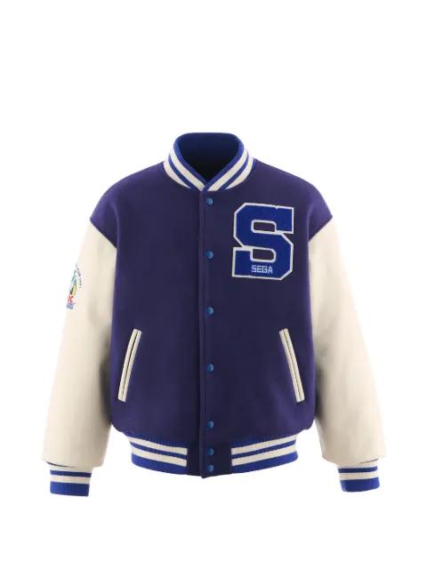 logo-appliqué varsity jacket by SAINT MXXXXXX