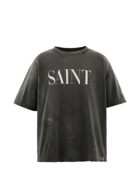 logo-print T-shirt by SAINT MXXXXXX