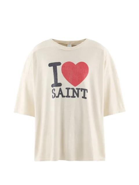 logo-print T-shirt by SAINT MXXXXXX