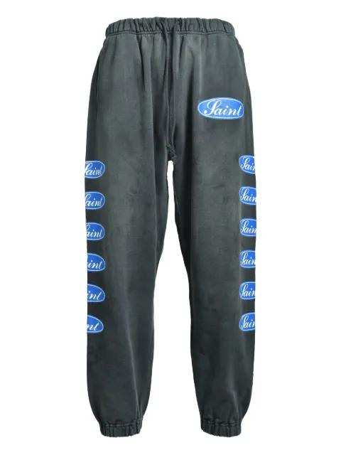 logo-print pants by SAINT MXXXXXX