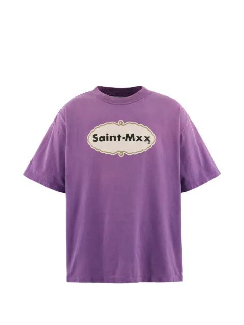 logo-print short-sleeve T-shirt by SAINT MXXXXXX