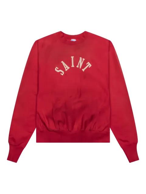 logo-print sweatshirt by SAINT MXXXXXX