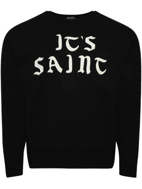 logo-print sweatshirt by SAINT MXXXXXX