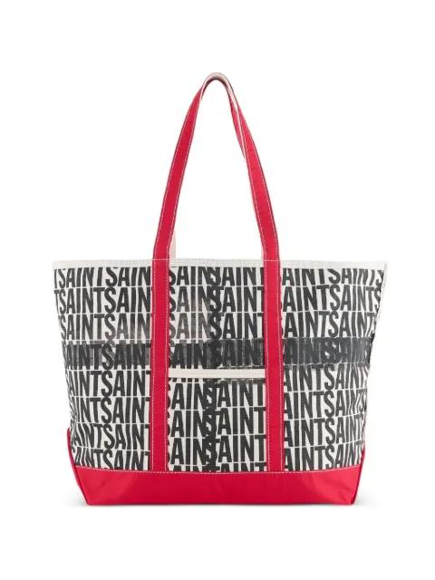 logo-print tote bag by SAINT MXXXXXX