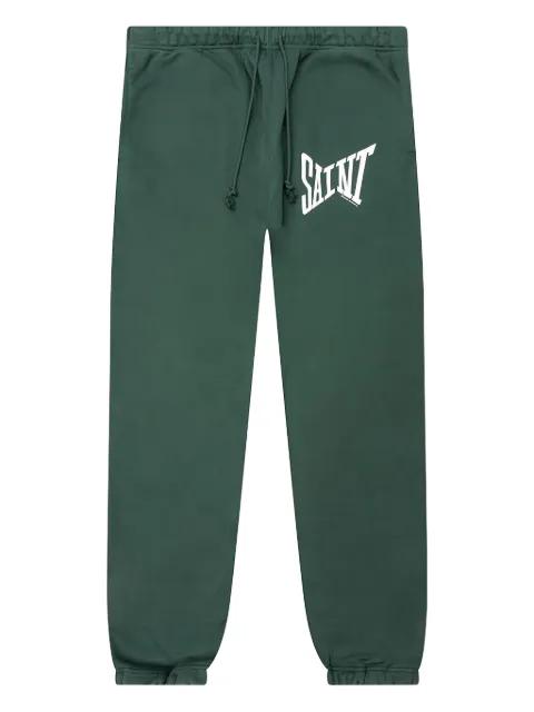 logo-print track pants by SAINT MXXXXXX