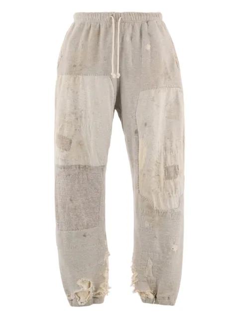 patchwork drawstring trousers by SAINT MXXXXXX