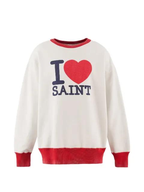 print crew-neck sweater by SAINT MXXXXXX
