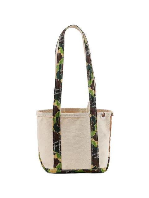 x A BATHING APE® camo-print canvas shoulder bag by SAINT MXXXXXX