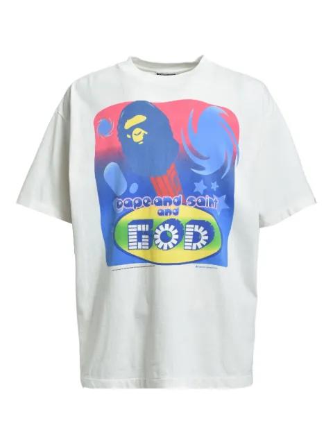 x Bape cotton T-shirt by SAINT MXXXXXX
