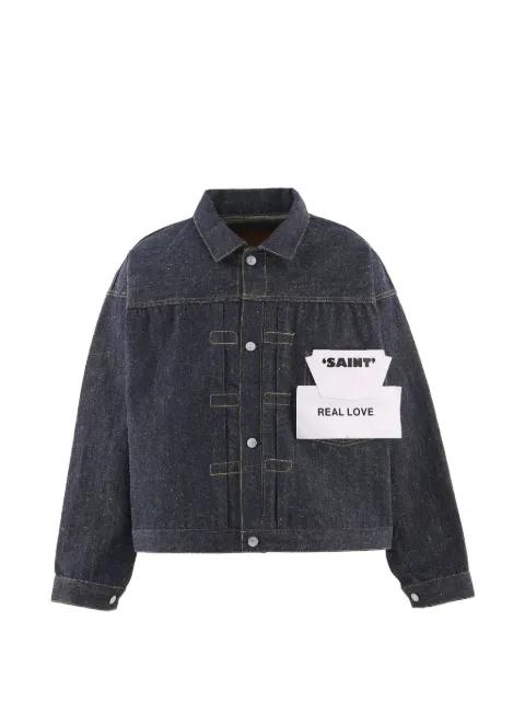 x BerBerJin buttoned denim jacket by SAINT MXXXXXX