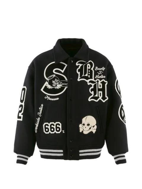 x Bounty Hunter appliqué bomber jacket by SAINT MXXXXXX