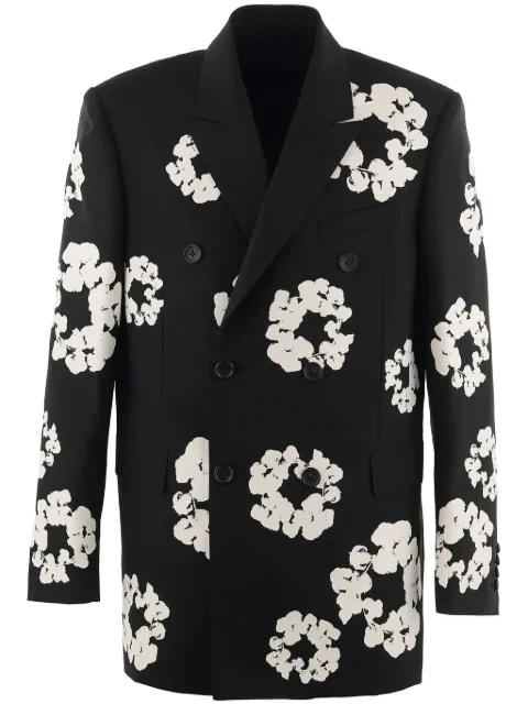 x Denim Tears Cotton Wreath blazer by SAINT MXXXXXX