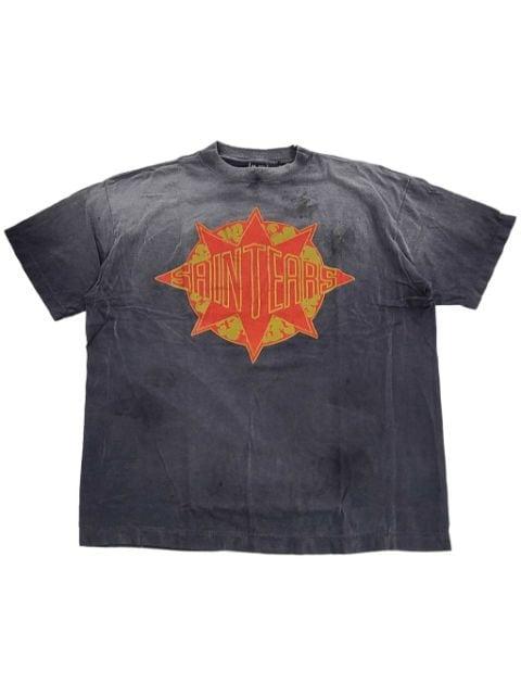 x Denim Tears logo-print T-shirt by SAINT MXXXXXX