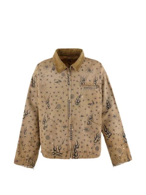 x Dr. Woo graphic-print jacket by SAINT MXXXXXX