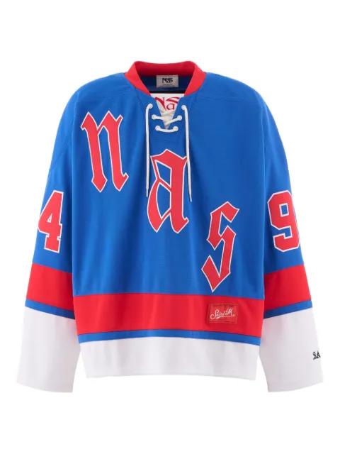 x NaS logo-patch sweatshirt by SAINT MXXXXXX