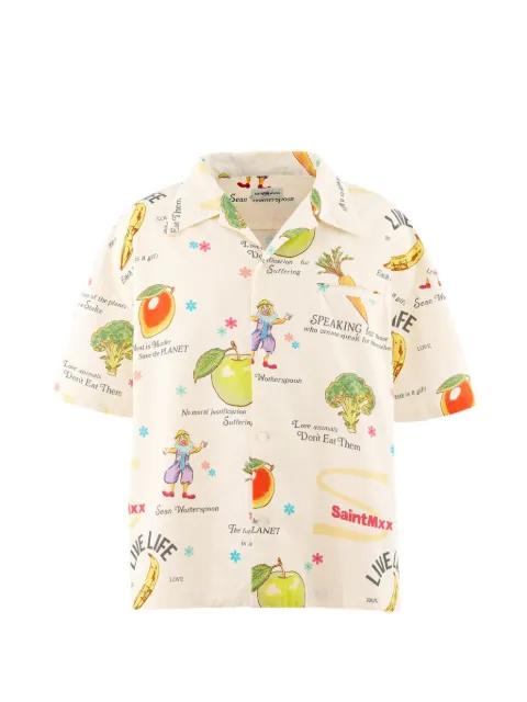 x Sean Wotherspoon graphic-print shirt by SAINT MXXXXXX
